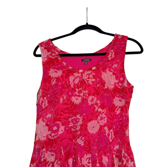 J.Peterman Sz 4 Silk Chiffon Floral Dress Feminine Cottagecore - Picture 6 of 15